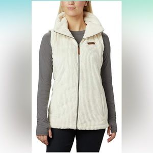 Columbia Fire Side Sherpa Vest-Stone Green Stripe